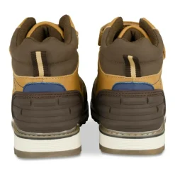 Bottines Montagne JAUNE Garçon Motif Uni Lacets
