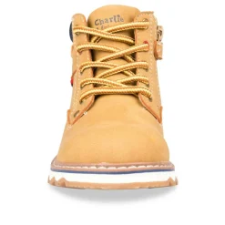 Bottines Montagne JAUNE Garçon Motif Uni Lacets