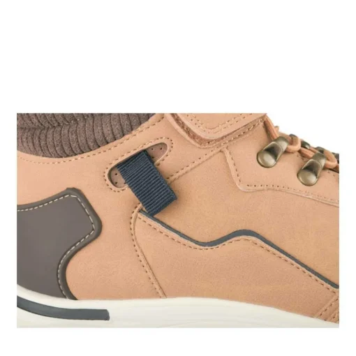 Bottines Montagne JAUNE Garçon Motif Uni Scratch