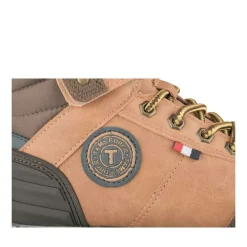 Bottines Montagne JAUNE Garçon Motif Uni Lacets