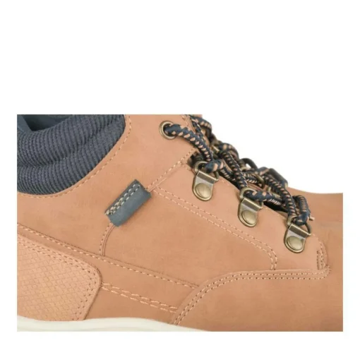 Bottines Montagne JAUNE Garçon Motif Uni Lacets
