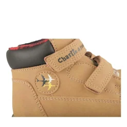 Bottines Montagne JAUNE Garçon Motif Uni Scratch