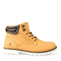 Bottines Montagne JAUNE Homme Motif Uni Lacets