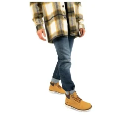 Bottines Montagne JAUNE Homme Motif Uni Lacets