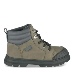 Bottines Montagne KAKI Garçon Motif Uni Lacets