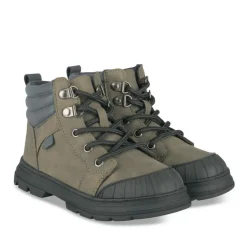 Bottines Montagne KAKI Garçon Motif Uni Lacets