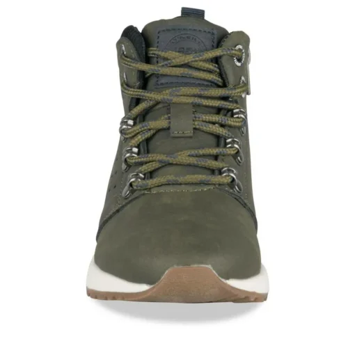 Bottines Montagne KAKI Garçon Motif Uni Lacets