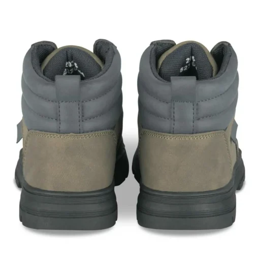 Bottines Montagne KAKI Garçon Motif Uni Lacets