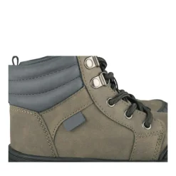 Bottines Montagne KAKI Garçon Motif Uni Lacets