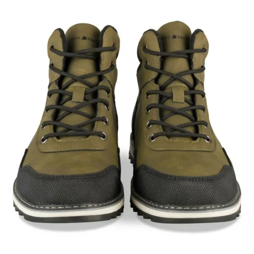 Bottines Montagne KAKI Homme Motif Uni Lacets