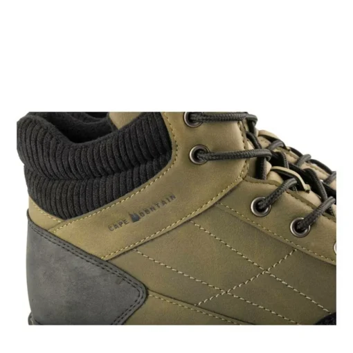 Bottines Montagne KAKI Homme Motif Uni Lacets