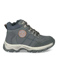 Bottines Montagne MARINE Garçon Motif Uni Lacets