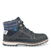 Bottines Montagne MARINE Garçon Motif Uni Lacets