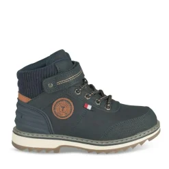 Bottines Montagne MARINE Garçon Motif Uni Lacets