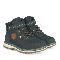 Bottines Montagne MARINE Garçon Motif Uni Lacets