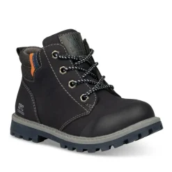Bottines Montagne MARINE Garçon Motif Uni Lacets