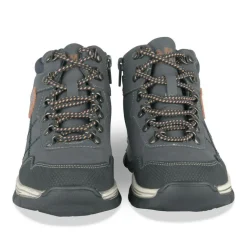 Bottines Montagne MARINE Garçon Motif Uni Lacets