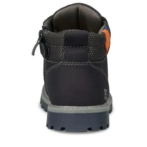 Bottines Montagne MARINE Garçon Motif Uni Lacets