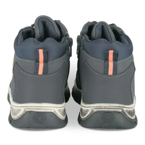 Bottines Montagne MARINE Garçon Motif Uni Lacets