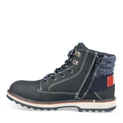 Bottines Montagne MARINE Garçon Motif Uni Lacets