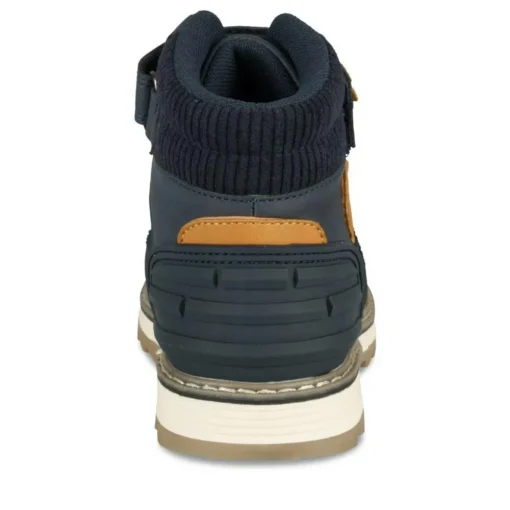 Bottines Montagne MARINE Garçon Motif Uni Lacets