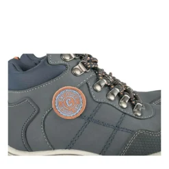 Bottines Montagne MARINE Garçon Motif Uni Lacets