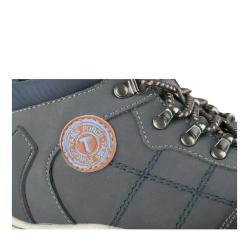 Bottines Montagne MARINE Garçon Motif Uni Lacets