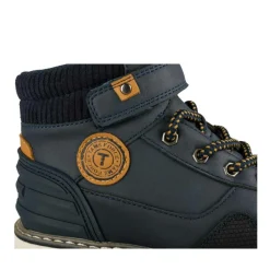 Bottines Montagne MARINE Garçon Motif Uni Lacets