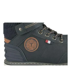 Bottines Montagne MARINE Garçon Motif Uni Lacets