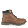 Bottines Montagne MARRON Homme Motif Uni Lacets