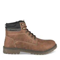 Bottines Montagne MARRON Homme Motif Uni Lacets