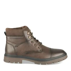 Bottines Montagne MARRON Homme Motif Uni Lacets