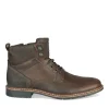 Bottines Montagne MARRON Homme CUIR Motif Uni A Enfiler