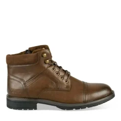 Bottines Montagne MARRON Homme Motif Uni Lacets