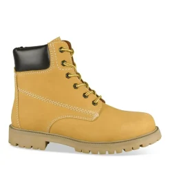 Bottines Montagne MARRON Homme CUIR Motif Uni Lacets