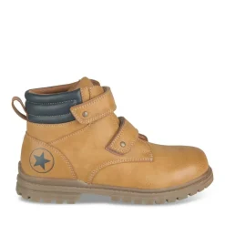 Bottines Montagne MARRON Garçon Motif Uni Scratch
