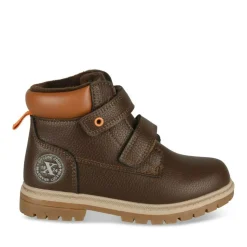 Bottines Montagne MARRON Garçon Motif Multicolore Scratch