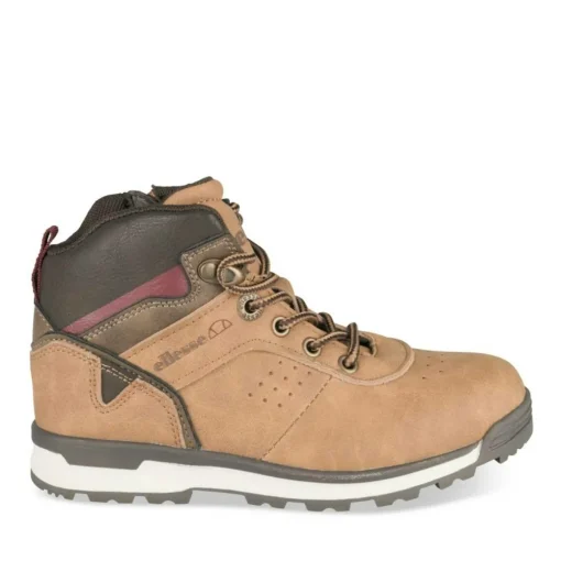 Bottines Montagne MARRON Garçon Motif Uni Lacets