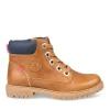 Bottines Montagne MARRON Garçon Motif Uni Lacets