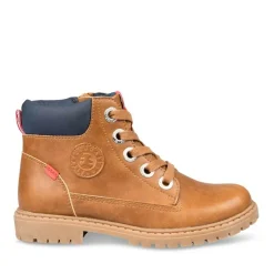 Bottines Montagne MARRON Garçon Motif Uni Lacets