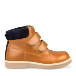 Bottines Montagne MARRON Garçon CUIR Motif Uni Scratch