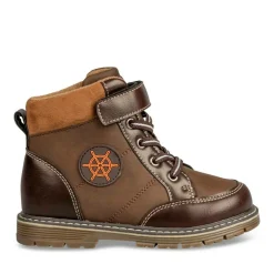 Bottines Montagne MARRON Garçon Motif Uni Scratch