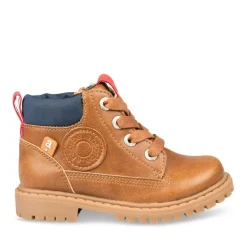Bottines Montagne MARRON Garçon Motif Uni Lacets