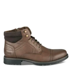 Bottines Montagne MARRON Homme Motif Uni Lacets