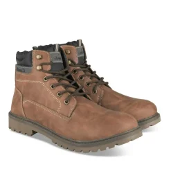 Bottines Montagne MARRON Homme Motif Uni Lacets