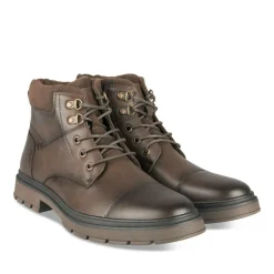 Bottines Montagne MARRON Homme Motif Uni Lacets
