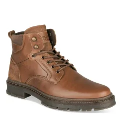 Bottines Montagne MARRON Homme CUIR Motif Uni Lacets