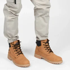 Bottines Montagne MARRON Homme Motif Uni Lacets