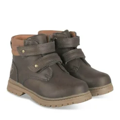 Bottines Montagne MARRON Garçon Motif Uni Scratch