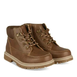 Bottines Montagne MARRON Garçon Motif Uni Lacets